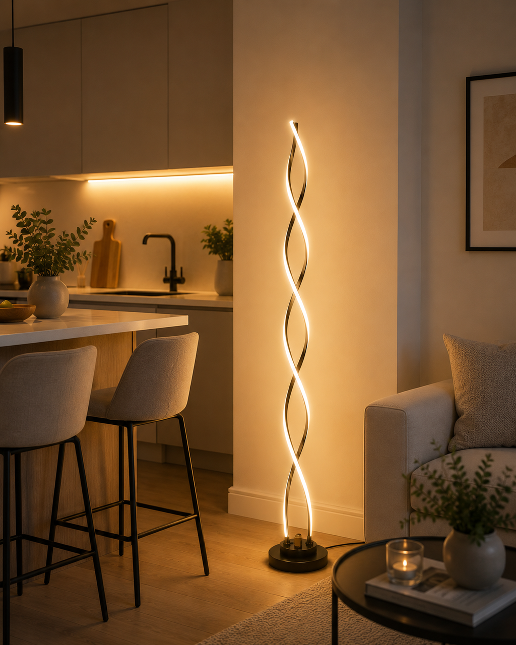Thuneston Spiral Lamp