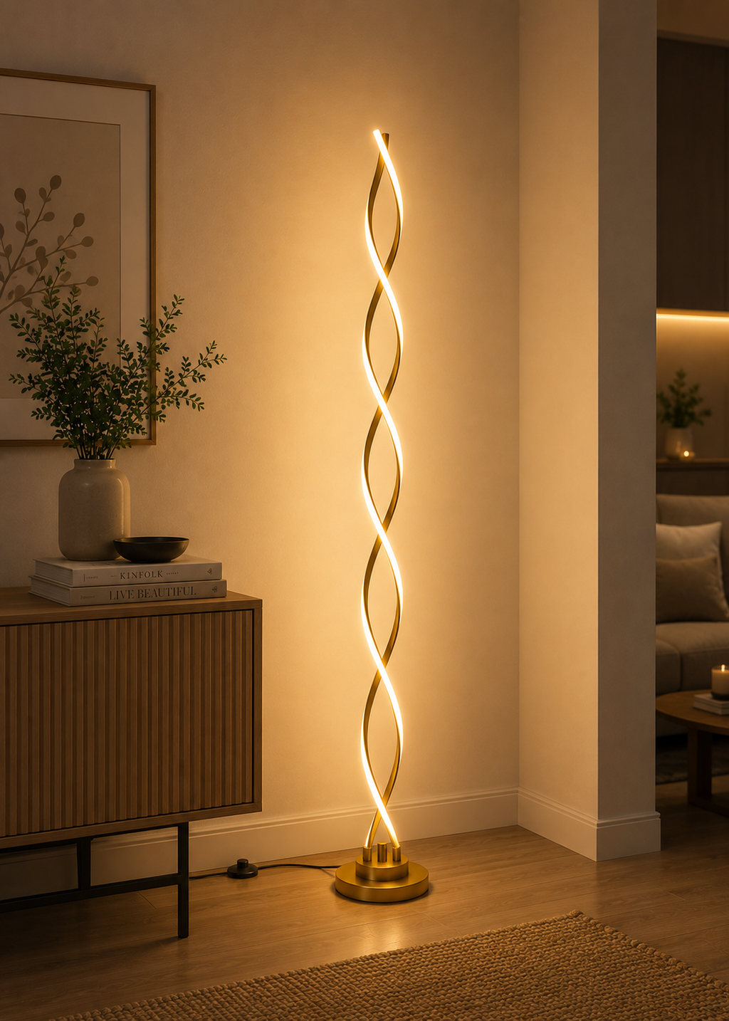 Thuneston Spiral Lamp