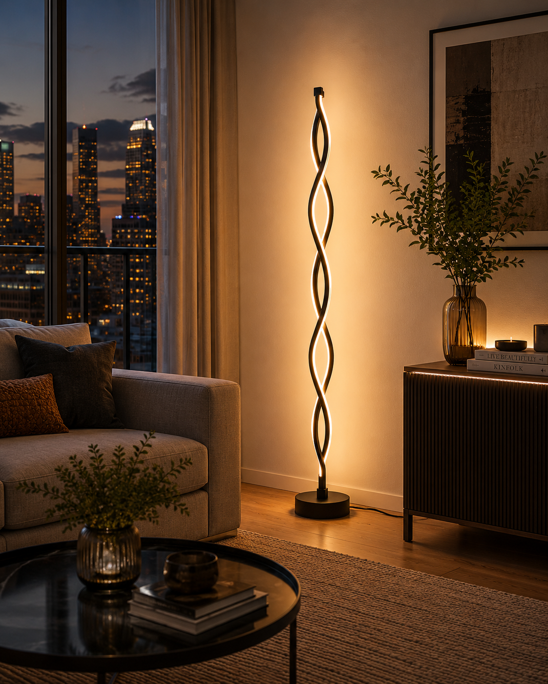 Thuneston Spiral Lamp